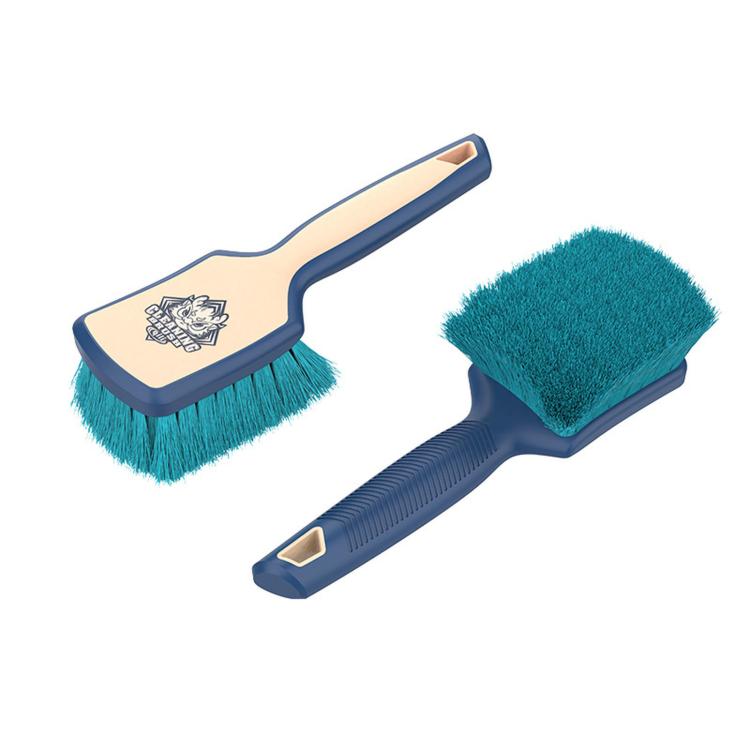 qili Spazzola per pneumatici per auto con manico rivestito in gomma Spazzola per la pulizia dei tappeti, Soft Fuzz Large, Strong Fuzz Large, Open Pile Large, Soft Fuzz Small, Strong Fuzz Small