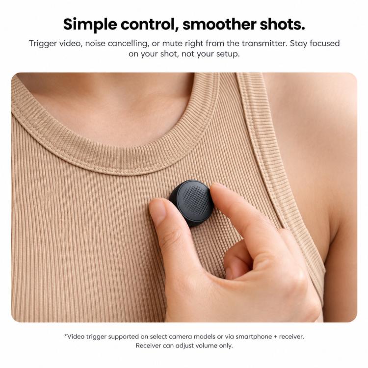 Per Insta360 X6 / Luna Ultra / X4 Air / GO Ultra Microfono originale 2 in 1, trasmettitore + ricevitore, Mic Air