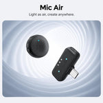 Per Insta360 X6 / Luna Ultra / X4 Air / GO Ultra Microfono originale 2 in 1, trasmettitore + ricevitore, Mic Air