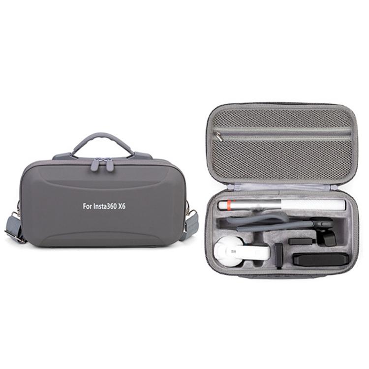 Custodia rigida per kit fotocamera Insta360 X6 – Borsa da viaggio impermeabile con tracolla
