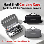 Custodia rigida per kit fotocamera Insta360 X6 – Borsa da viaggio impermeabile con tracolla