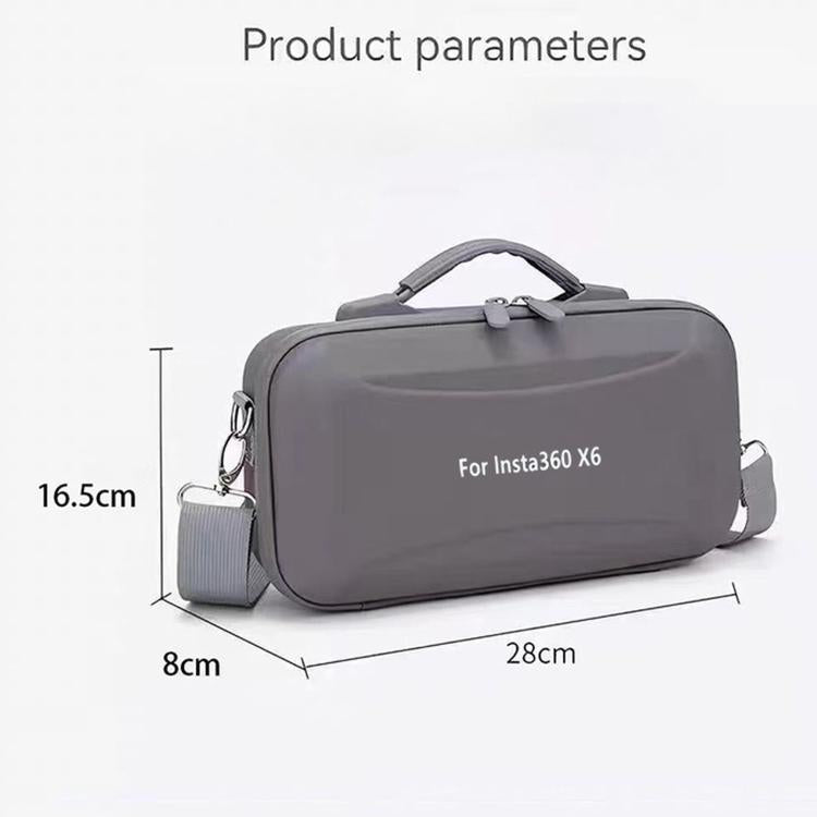 Custodia rigida per kit fotocamera Insta360 X6 – Borsa da viaggio impermeabile con tracolla