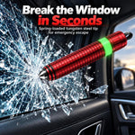 Strumento multifunzione di emergenza per auto con frangivetro e taglia-cinture di sicurezza
