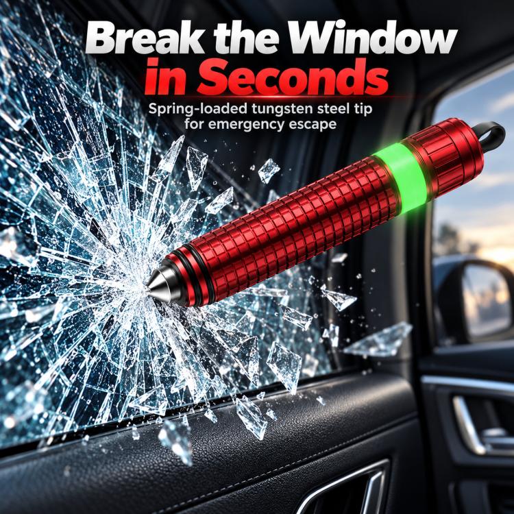 Strumento multifunzione di emergenza per auto con frangivetro e taglia-cinture di sicurezza