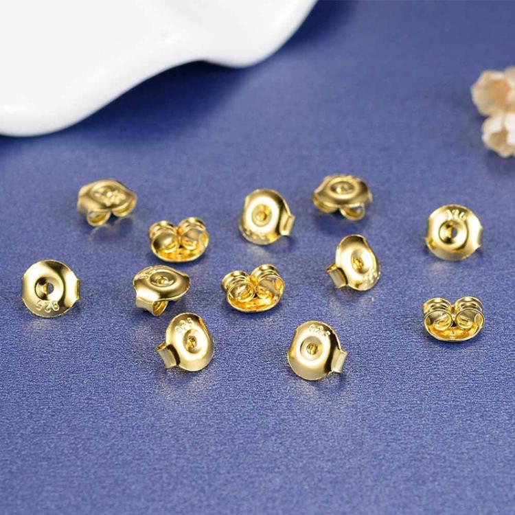 Kit da 400 pezzi (perni e chiusure per orecchini): 200 perni a perno piatto in 4 misure (4-8 mm) e 200 chiusure a farfalla.