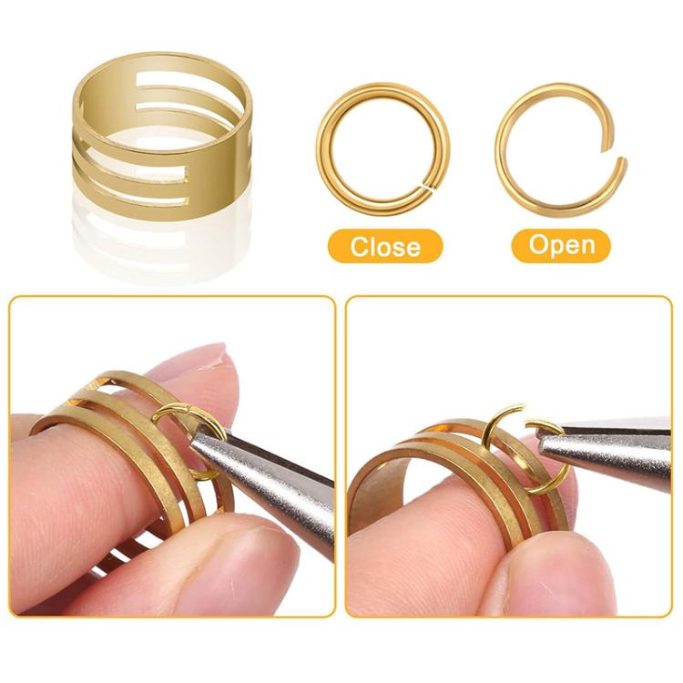 Kit per la creazione di orecchini da 2680 pezzi: monachelle, anellini di giunzione, perni a occhiello, perni a perno piatto con farfalline e pinzette.