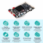 Scheda madre industriale RK3568 Android 12 Quad-Core 2,0 GHz 12V-36V DC, 2G+32G, 4G+64G, 4G+128G, 8G+64G, 8G+128G