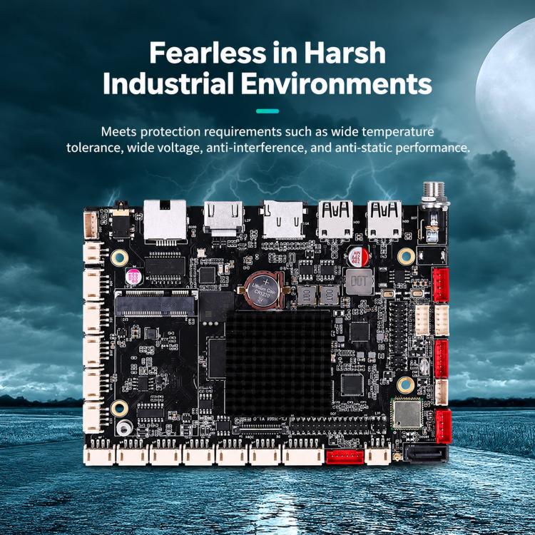 Scheda madre industriale RK3568 Android 12 Quad-Core 2,0 GHz 12V-36V DC, 2G+32G, 4G+64G, 4G+128G, 8G+64G, 8G+128G