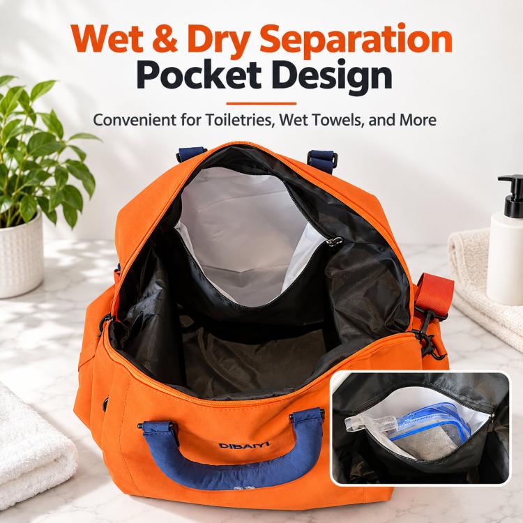 Travel Duffel Bag for Women Expandable Weekender Bag with Wet Pocket