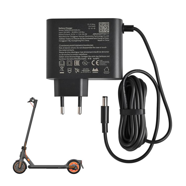 For Xiaomi 4 Go Electric Scooter 24.2V 1.5A Charger, EU Plug, Charger