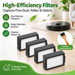 Replacement Kit For iRobot Roomba i7 / i7+ / i3 / i3+ / i4 / i6 / i6+ / i8 / i8+ / E5 / E6 Robot Vacuum, 10 In 1, 16 In 1, 3 Pairs Main Brush, 3 PCS/Pack Side Brush