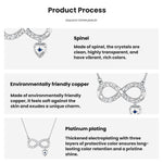 Women Copper Infinite Love Pendant Necklace, YIN144