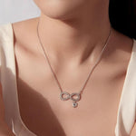 Women Copper Infinite Love Pendant Necklace, YIN144