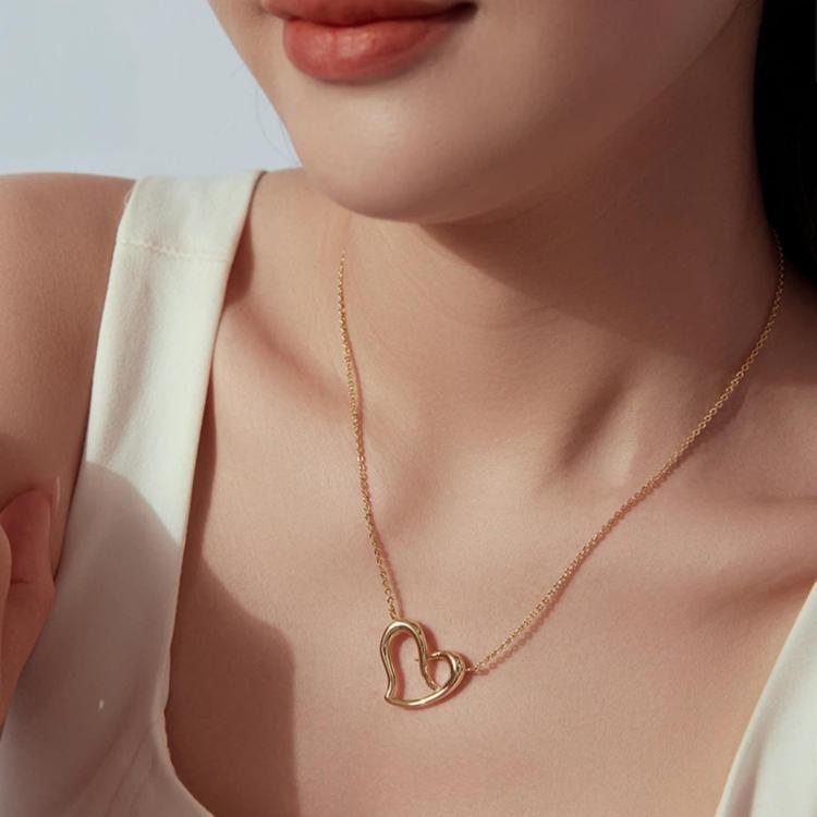 Copper Heart-Shaped Pendant Necklace – Ideal For Daily Wear, YIN145