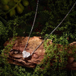 S925 Sterling Silver 1-Carat Classic Heart-Shaped Moissanite Necklace, MSN080