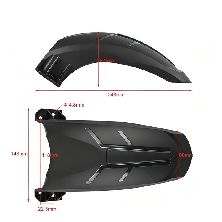 For KuKirin G2 Max Electric Scooter Rear Mudguard Fender Guard Replacement, Rear Mudguard