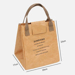 Insulated Tyvek Lunch Bag Thermal Tote Box For Work Office