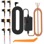 Digital Display Type-C 12V/24V to 5V 3A 3-Wire Adjustable Hardwire Kit for Car Chargers, Right-angle Plug Universal, Straight Plug Universal, Right-angle Plug Mini Fuse Tap, Straight Plug Mini Fuse Tap