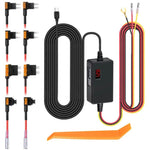 Digital Display Type-C 12V/24V to 5V 3A 3-Wire Adjustable Hardwire Kit for Car Chargers, Right-angle Plug Universal, Straight Plug Universal, Right-angle Plug Mini Fuse Tap, Straight Plug Mini Fuse Tap