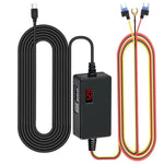 Digital Display Type-C 12V/24V to 5V 3A 3-Wire Adjustable Hardwire Kit for Car Chargers, Right-angle Plug Universal, Straight Plug Universal, Right-angle Plug Mini Fuse Tap, Straight Plug Mini Fuse Tap