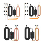 Digital Display Type-C 12V/24V to 5V 3A 3-Wire Adjustable Hardwire Kit for Car Chargers, Right-angle Plug Universal, Straight Plug Universal, Right-angle Plug Mini Fuse Tap, Straight Plug Mini Fuse Tap