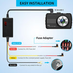 Digital Display Type-C 12V/24V to 5V 3A 3-Wire Adjustable Hardwire Kit for Car Chargers, Right-angle Plug Universal, Straight Plug Universal, Right-angle Plug Mini Fuse Tap, Straight Plug Mini Fuse Tap