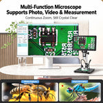 10.1 Inch Screen 20MP Digital Microscope 1500X Magnification HDMI-Compatible Output With 32GB SD Card