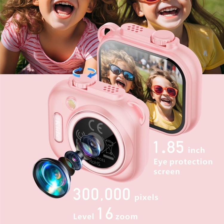 KC01 Kids Digital Camera Toy With 1.85 Inch Screen Games Music Player & Torch
