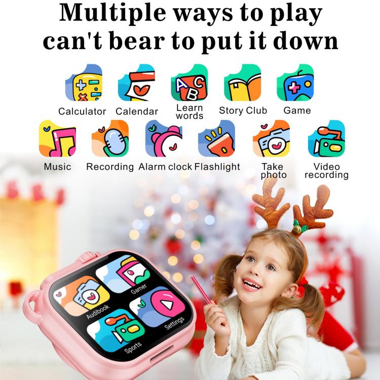 KC01 Kids Digital Camera Toy With 1.85 Inch Screen Games Music Player & Torch
