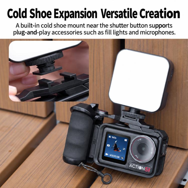 For DJI Osmo Action 5 Pro / 4 / 3 Street Photography Grip Frame Kit, Standard