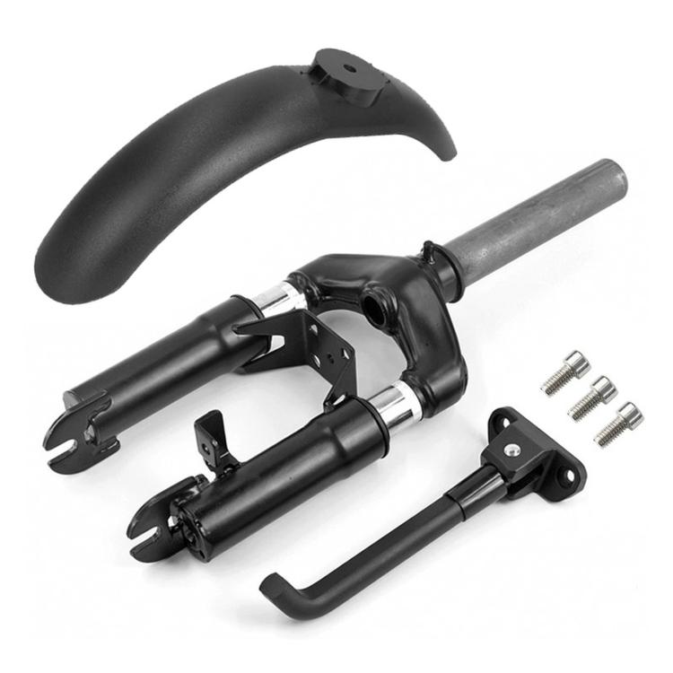 3 PCS/Set For Xiaomi M365 / M365 Pro Scooter Accessories Front Fork Shock Absorber + Front Mudguard + Extended Kickstand, Absorber+Front Mudguard+Kickstand