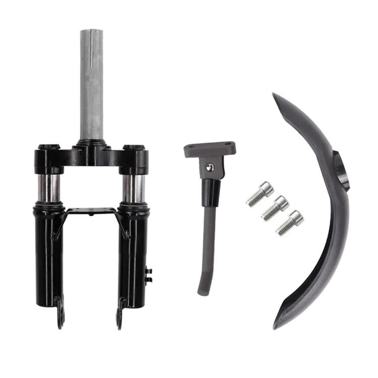 3 PCS/Set For Xiaomi M365 / M365 Pro Scooter Accessories Front Fork Shock Absorber + Front Mudguard + Extended Kickstand, Absorber+Front Mudguard+Kickstand