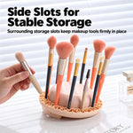 Makeup Brush Cleaner Bowl With Drying Rack Hanging Silicone Sponge Mat Storage Holder