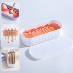 4 In 1 Makeup Brush Cleaner Box With Drying Rack & Dustproof Lid