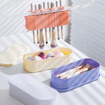 4 In 1 Makeup Brush Cleaner Box With Drying Rack & Dustproof Lid