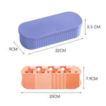 4 In 1 Makeup Brush Cleaner Box With Drying Rack & Dustproof Lid