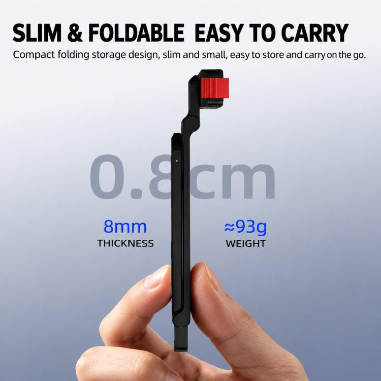 Flymile Magnetic Quick-Release Tripod & Rotating Carabiner Mount, For DJI Osmo Action 3 / 4 / 5 Pro, For DJI Osmo Action 6 / Nano / 360 II
