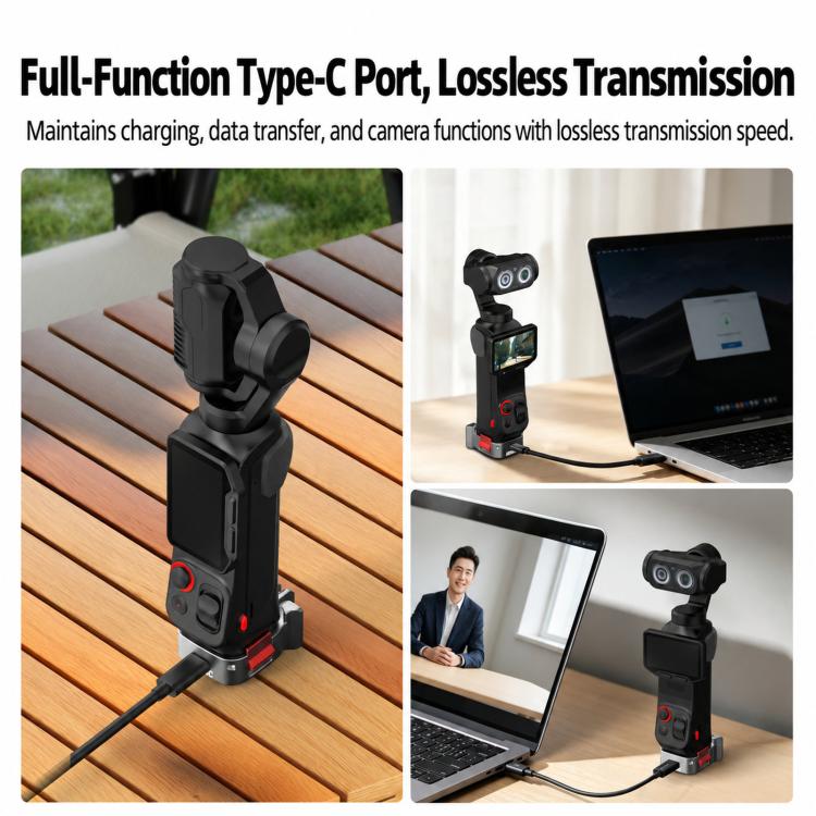 For Insta360 Luna Pro BRDRC Adapter/Expansion Quick-Release Charging Base