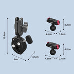 BRDRC Quick-Release Bicycle Mount, For DJI Osmo Action 6 / 4 / 5 Pro, For DJI Osmo 360 II / Nano