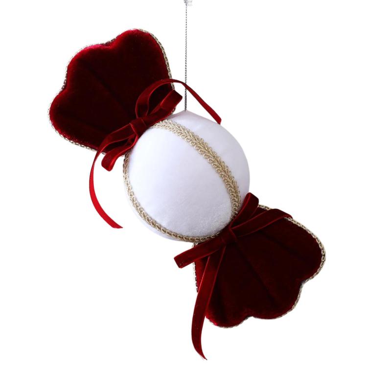 Velvet Candy Christmas Tree Ornament DIY Holiday Decor