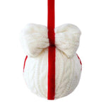 Striped Knitted Bow Christmas Ornament DIY Party Decoration