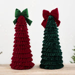 Layered Pleated Christmas Tree Ornament DIY Christmas Decor