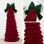Layered Pleated Christmas Tree Ornament DIY Christmas Decor