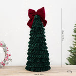 Layered Pleated Christmas Tree Ornament DIY Christmas Decor