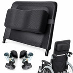 Universal Wheelchair Headrest Attachment Backrest Extension with Metal Mounting Clamps, 39x36cm, 44x37cm