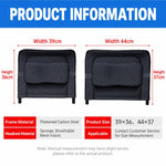 Universal Wheelchair Headrest Attachment Backrest Extension with Metal Mounting Clamps, 39x36cm, 44x37cm
