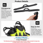 Adjustable Tension TPR Diving Fin Strap, S/M, L