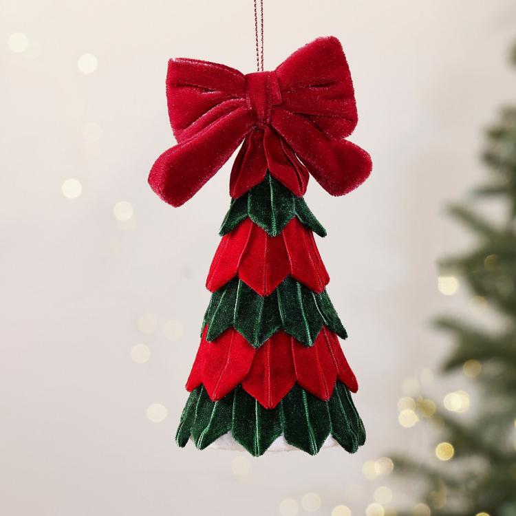 Bow Tabletop Christmas Tree Ornament DIY Christmas Decorations Festive Decor Items