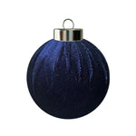 Fabric-Covered Ball Christmas Ornaments Decorations, 6cm