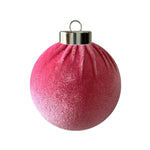 Fabric-Covered Ball Christmas Ornaments Decorations, 8cm